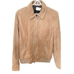 NWT 7 For All Mankind Mens Suede Jacket Size Medium Tan